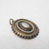 Victorian Aesthetic Movement Sterling Silver Drop Pendant Antique c1880