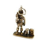 Sterling Silver Dick Whittington & Cat Charm Pendant Vintage c1970s