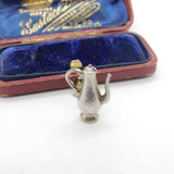 Sterling Silver Traditional Wine Jug Charm Pendant Vintage c1970