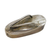20th Century Japanese .950 Silver Travelling Sandal Pepper Shaker Antique