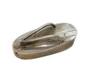 20th Century Japanese .950 Silver Travelling Sandal Pepper Shaker Antique