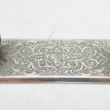19th Century Arabic Sterling Silver Floral Picture or Document Holder Antique
