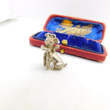 Sterling Silver Articulated Poodle Charm Pendant Vintage c1970
