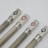 Sterling Silver Set of Engine Turned Propelling Bridge Pencils Vintage c1970s