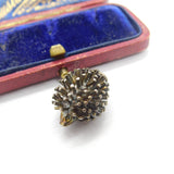 Sterling Silver Prickly Hedgehog Charm Pendant Vintage c1970