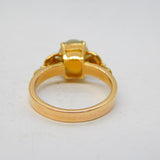 Edwardian Boxed 18ct Gold, Opal & Diamond Dress Ring Antique c1910
