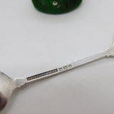 Sterling Silver Enamel Worcester Cathedral Souvenir Teaspoon Vintage 1977
