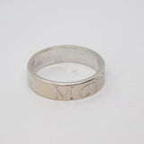 Sterling Silver Engraved "Matt" Wedding Band Ring Vintage c1970 Size Q