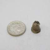 Sterling Silver Sewing Thimble Charm Pendant Vintage c1970s
