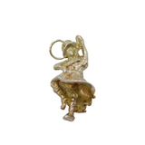 Sterling Silver Scottish Highland Dancer Charm Pendant Vintage c1970s