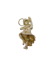 Sterling Silver Scottish Highland Dancer Charm Pendant Vintage c1970s
