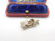 Sterling Silver Opening Motor Car Charm Pendant Vintage c1970
