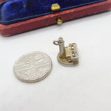 Sterling Silver Lighthouse and Buildings Charm Pendant Vintage c1970