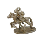 Sterling Silver Showjumping Horse Charm Pendant Vintage c1970s