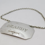 Sterling Silver Millenium Year Brandy Decanter Label Vintage 2000 Birmingham