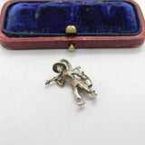 Sterling Silver Worker in the Field Charm Pendant Vintage c1970