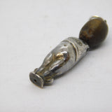 WW1 Period Sterling Silver Lucky 'Fumsup' Charm Pendant Antique AF