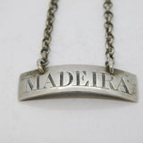 George III Sterling Silver Madeira Decanter Label or Ticket Antique c1800