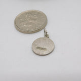 Sterling Silver Small St Christopher Travel Charm Pendant Vintage c1970