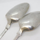 Perth George IV Sterling Silver Teaspoon Pair Antique Scottish Rob & Rob Keay