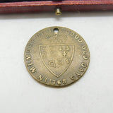 Kign George III 'The Good Old Days' Gaming Counter Coin Pendant Antique