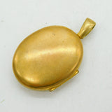 Victorian Rolled Gold Horseshoe Form Mourning Locket Antique c1880s