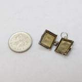 Sterling Silver Opening Holy Bible Charm Pendant Vintage c1970s