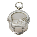Sterling Silver Tug Of War Sporting Fob Medal Antique 1933 Birmingham Deco
