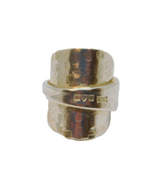 Sterling Silver Spoon Band Ring Antique 1933 Chester Size P 1/2