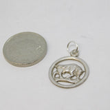 Sterling Silver Taurus the Bull Charm Pendant Vintage c1970