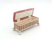Victorian Silver Plated EPNS Jewellery Box or Pin Cushion Antique c1890