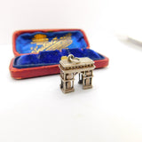 Sterling Silver Arc De Triomphe Charm Pendant Vintage c1970