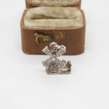 Sterling Silver Windmill Charm Pendant Vintage c1970