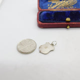 Sterling Silver Enamel Tirol Shield Charm Pendant Vintage c1970