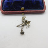 Sterling Silver Eros the Archer Statue Charm Pendant Vintage c1970
