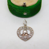 Sterling Silver Charles & Diana Wedding Charm Pendant Vintage c1970