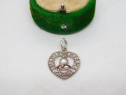 Sterling Silver Charles & Diana Wedding Charm Pendant Vintage c1970