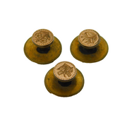19th Century Set of Gold Fronted Gilt Metal Dress Studs Antique c1880s