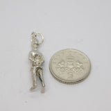 Sterling Silver Standing Policeman Charm Pendant Vintage c1970