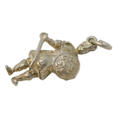 Sterling Silver Scottish Highland Soldier Charm Pendant Vintage c1970