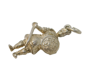Sterling Silver Scottish Highland Soldier Charm Pendant Vintage c1970