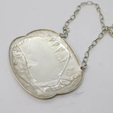 Sterling Silver Fishing Interest Gin Decanter Label Vintage 1982 London
