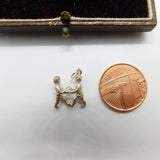 Sterling Silver Gemini Twins Charm Pendant Vintage c1970