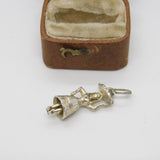 Sterling Silver Lady Carrying Food on Head Charm Pendant Vintage c1970