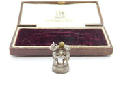 Sterling Silver Gemini Twins Charm Pendant Vintage c1970