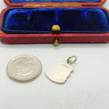 Sterling Silver and Enamel Travel Shield Charm Scarborough Vintage c1970