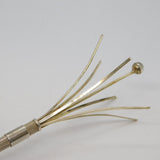 20th Century Sterling Silver Engine Turned Swizzle Stick Antique c1920s Deco