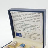 Boxed Set of Six Sterling Silver Battle of Trafalgar Commemorative Thimbles