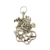 Sterling Silver Studio Style Abstract Fantasy Charm Pendant Vintage c1970