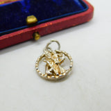 Sterling Silver St Christopher Charm Pendant Vintage c1970